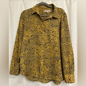Philosophy Leopard Button Down Shirt
